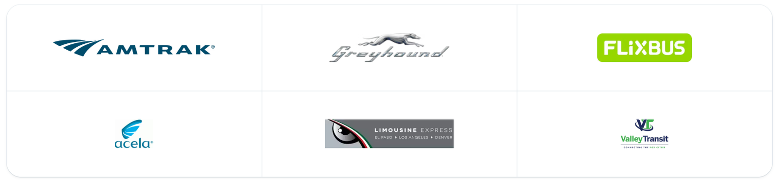 We’ve partnered with the world’s most popular bus companies